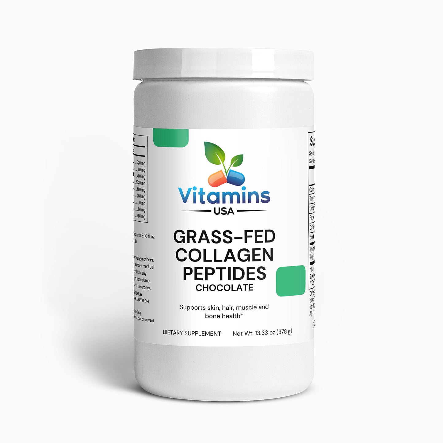 Grass-Fed Collagen Peptides Powder (Chocolate)